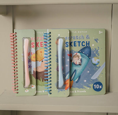 Little Dutch - Scratch & Sketch Book Rosa & Friends - Swanky Boutique