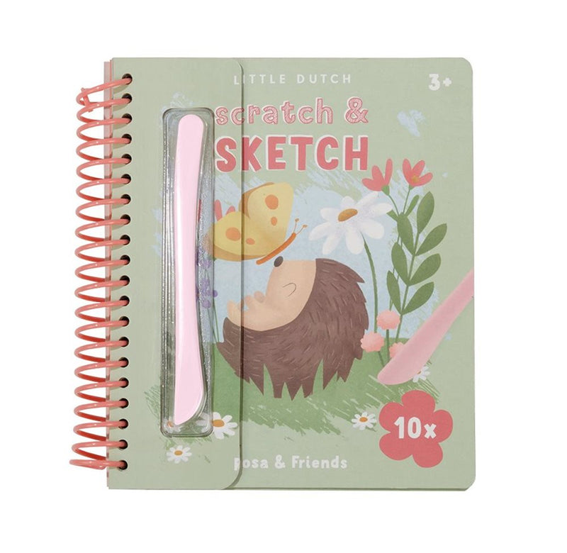 Little Dutch - Scratch & Sketch Book Rosa & Friends - Swanky Boutique
