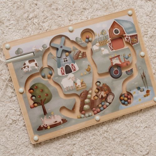 Little Dutch - Magnetic maze Little Farm- Swanky Boutique