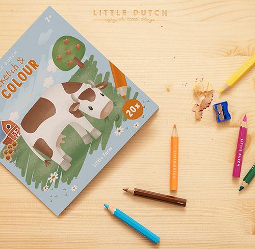 Coloring Book (Sketch & Colour) - Little Farm
