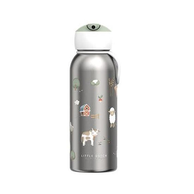 Little Dutch - Insulated Bottle, Flip-Up 350ml - Little Farm - Swanky Boutique