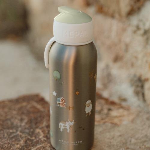 Little Dutch - Insulated Bottle, Flip-Up 350ml - Little Farm - Swanky Boutique