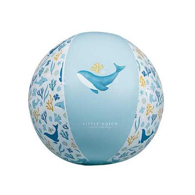 Little Dutch - Inflatable Beach Ball, 35cm - Ocean Dreams Blue- Swanky Boutique