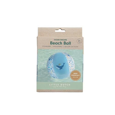 Little Dutch - Inflatable Beach Ball, 35cm - Ocean Dreams Blue- Swanky Boutique