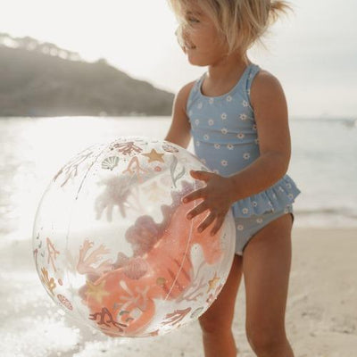 Inflatable Beach Ball, 35cm - Ocean Dreams 3D Seahorse Pink