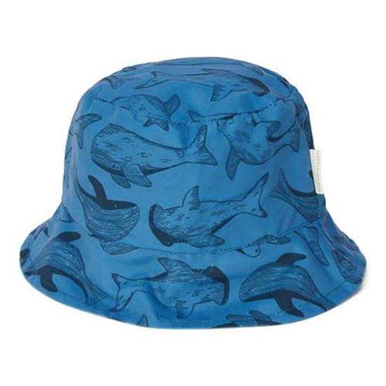Sun Hat, Reversible - Sea Life/ Blue