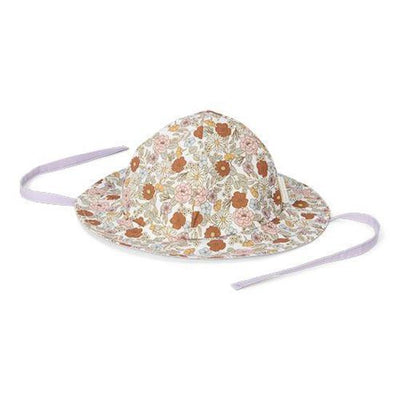 Little Dutch - Sun Bucket Hat, Reversible - Mauve / Vintage Little Flowers - Swanky Boutique