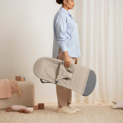 Bouncer Balance Soft | Woven/Jersey, Tri-Fabric - Sand Grey