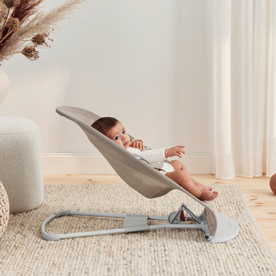 BabyBjorn Bouncer Balance Soft Grey Beige White - Swanky Boutique Malta