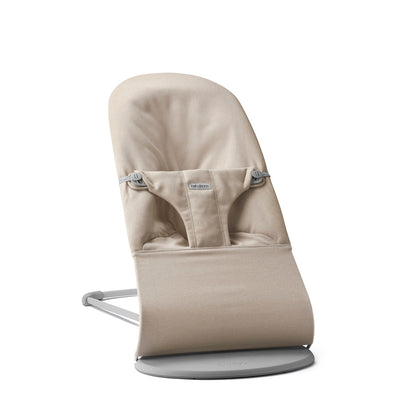 BabyBjorn Bouncer Bliss Woven Light beige melange - Swanky Boutique Malta