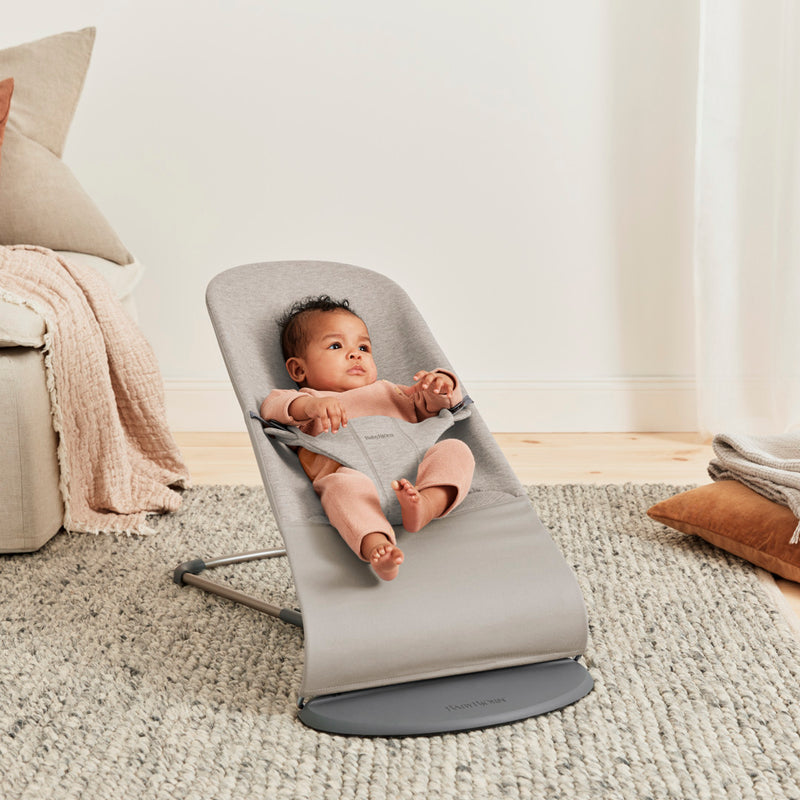 BabyBjorn Bouncer Bliss Sand Grey - Swanky Boutique Malta