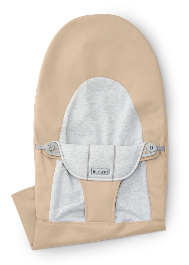 Fabric Seat for BabyBjorn Bouncer | Woven/ Jersey - Beige/ Grey