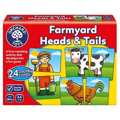 Game (Matching Game) - Farmyard Heads & Tails (18+ Months)