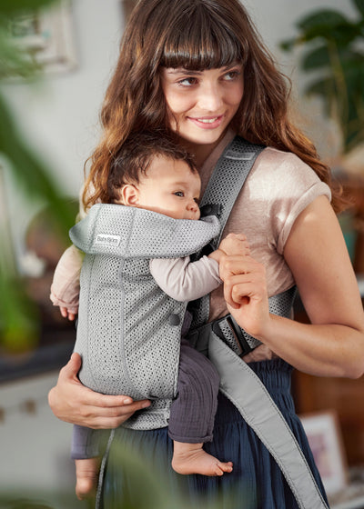 Baby Carrier Mini | 3D Mesh - Grey (0-12 Months)
