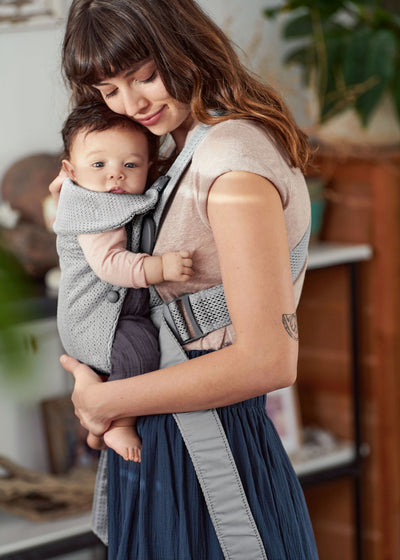 Baby Carrier Mini | 3D Mesh - Grey (0-12 Months)