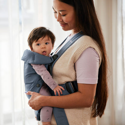 Baby Carrier Mini | Woven - Vintage Indigo (0-12 Months)
