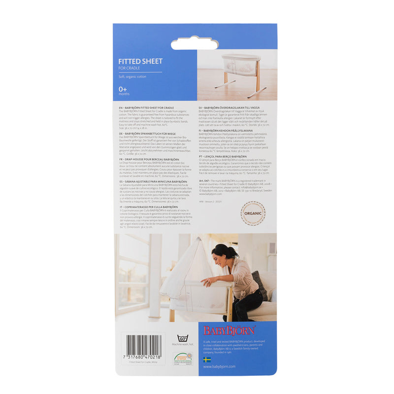 BabyBjorn Fitted Sheet for Cradle - Swanky Boutique Malta 