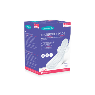 Lansinoh - Extra Absorbent Maternity Pads 0-2 Weeks Post Birth 10 Pack - Swanky Boutique