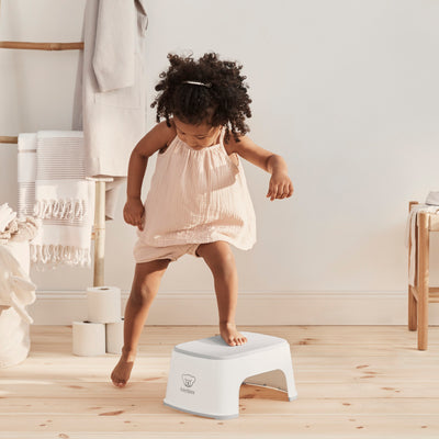 Step Stool - White/ Grey