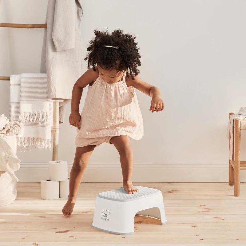 Step Stool - White/ Grey