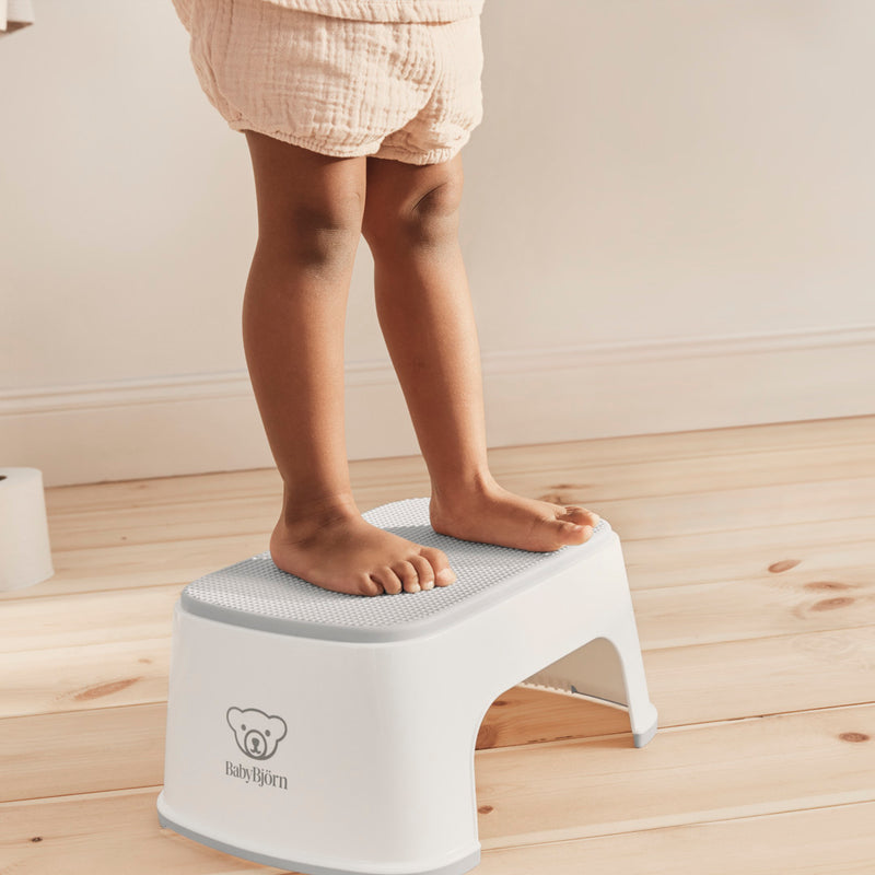 Step Stool - White/ Grey