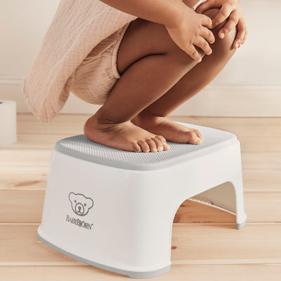 Step Stool - White/ Grey