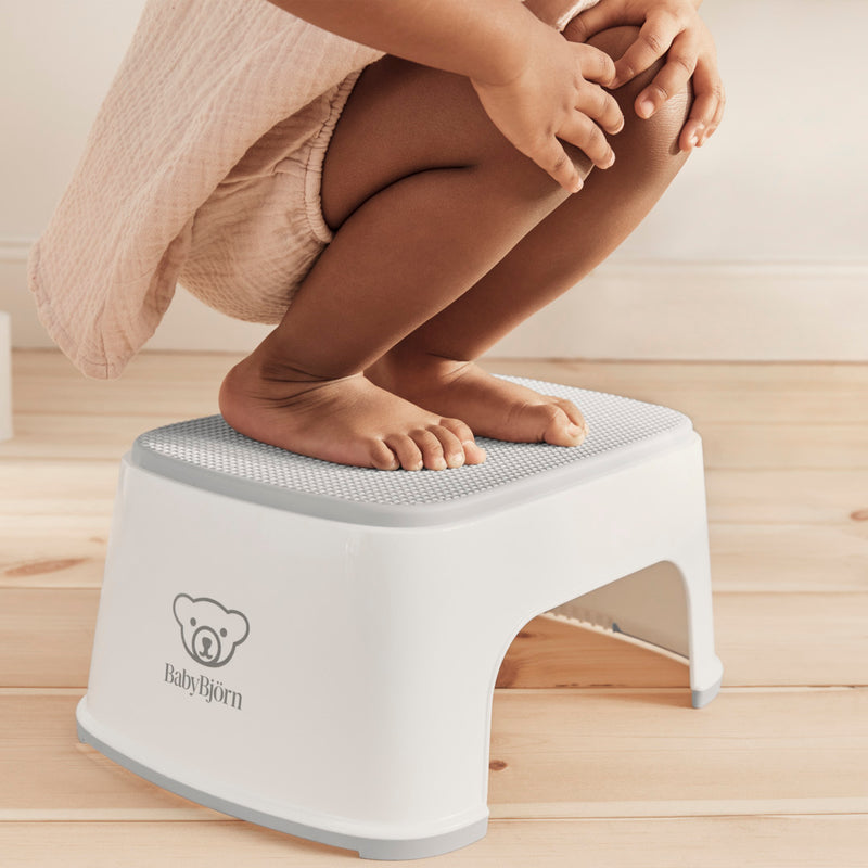 Step Stool - White/ Grey