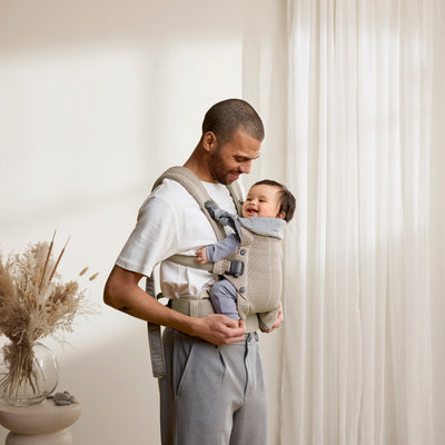 Baby Carrier Harmony | 3D Mesh - Grey/ Beige (0-3 Years)