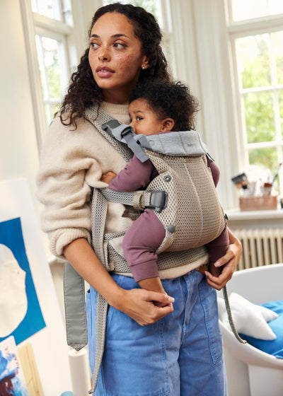 Baby Carrier Harmony | 3D Mesh - Grey/ Beige (0-3 Years)