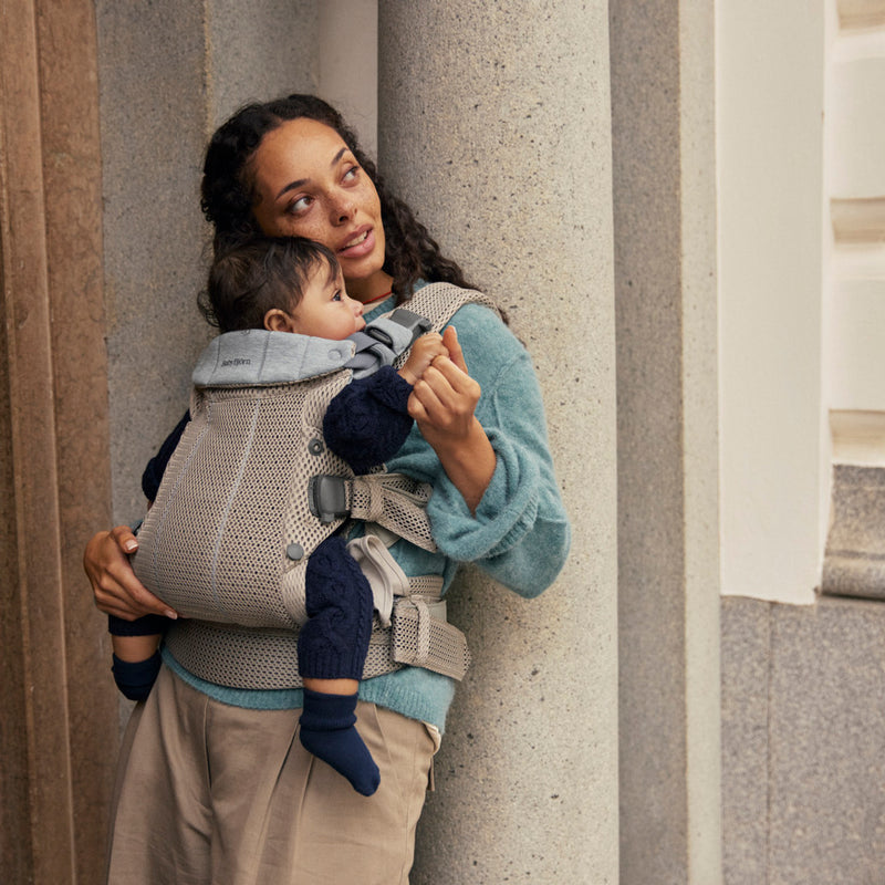 Baby Carrier Harmony | 3D Mesh - Grey/ Beige (0-3 Years)