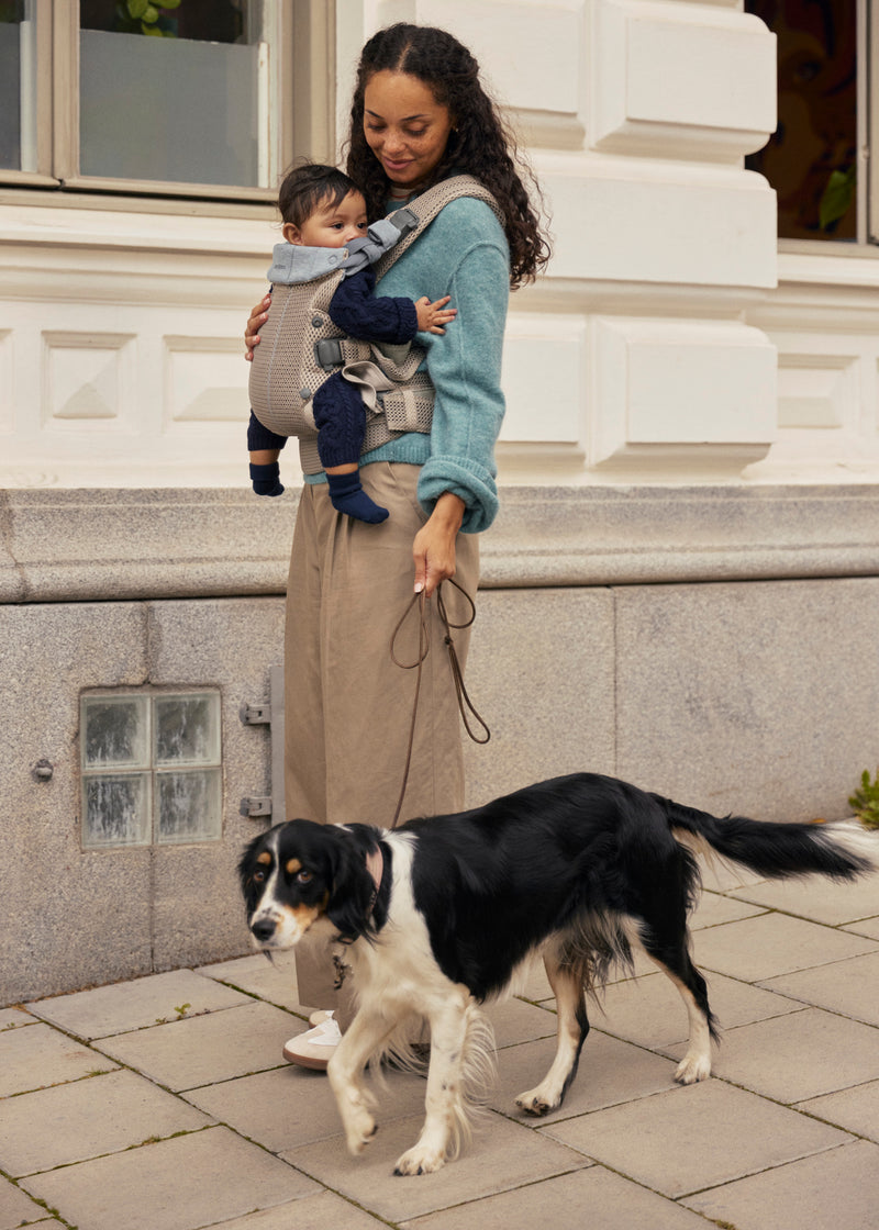 Baby Carrier Harmony | 3D Mesh - Grey/ Beige (0-3 Years)