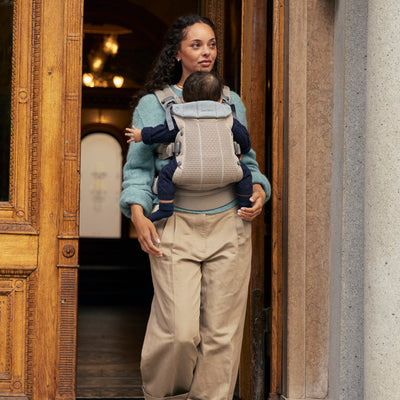 Baby Carrier Harmony | 3D Mesh - Grey/ Beige (0-3 Years)