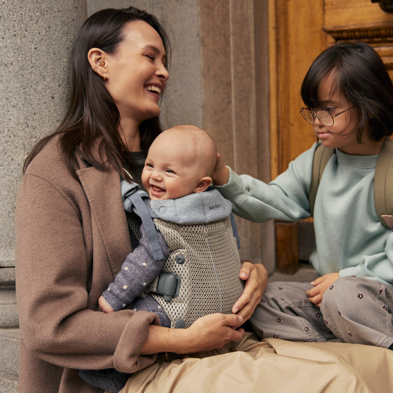 Baby Carrier Harmony | 3D Mesh - Grey/ Beige (0-3 Years)