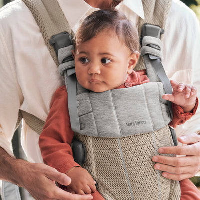 Baby Carrier Harmony | 3D Mesh - Grey/ Beige (0-3 Years)