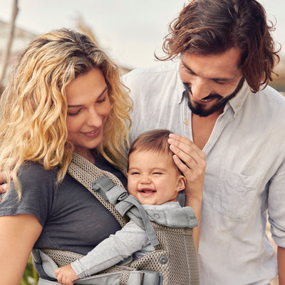 Baby Carrier Harmony | 3D Mesh - Grey/ Beige (0-3 Years)