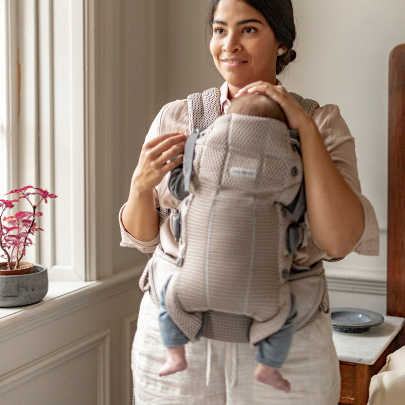 Baby Carrier Harmony | 3D Mesh - Grey/ Beige (0-3 Years)