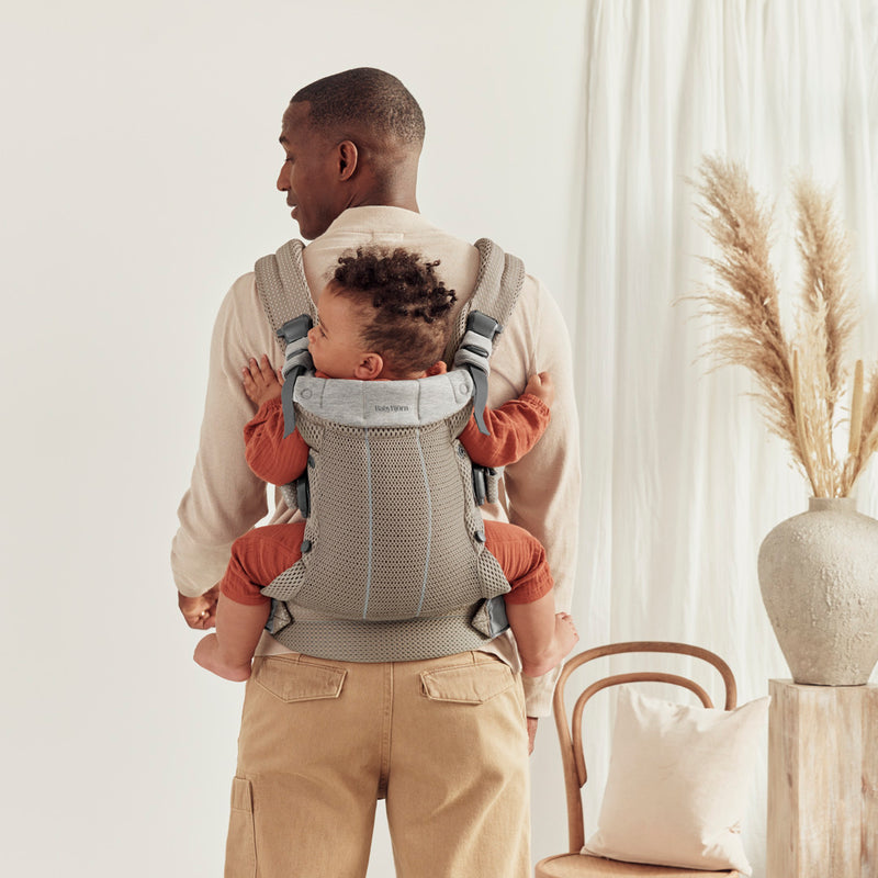 Baby Carrier Harmony | 3D Mesh - Grey/ Beige (0-3 Years)