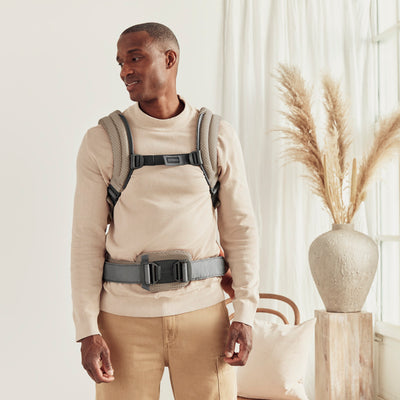 Baby Carrier Harmony | 3D Mesh - Grey/ Beige (0-3 Years)
