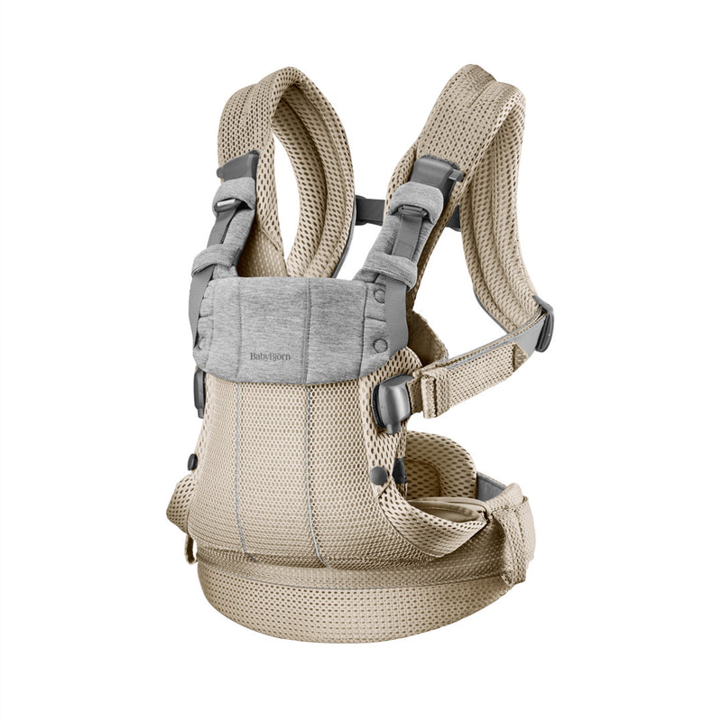 Baby Carrier Harmony | 3D Mesh - Grey/ Beige (0-3 Years)