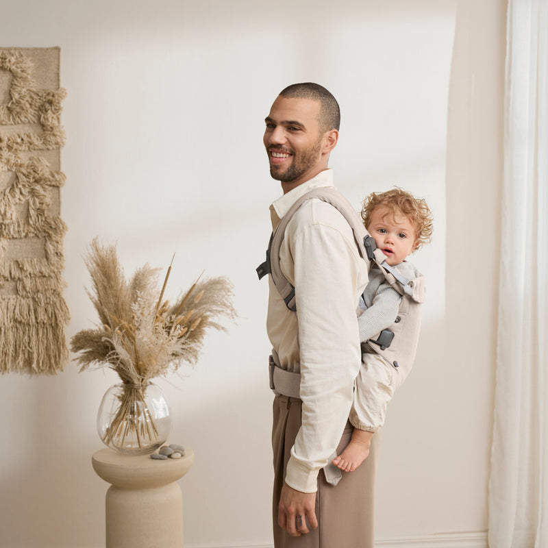 BabyBjorn Baby Carrier Harmony Woven mélange Light beige - Swanky Boutique Malta 