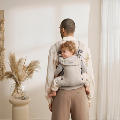 BabyBjorn Baby Carrier Harmony Woven mélange Light beige - Swanky Boutique Malta 
