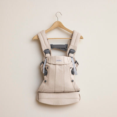 BabyBjorn Baby Carrier Harmony Woven mélange Light beige - Swanky Boutique Malta 
