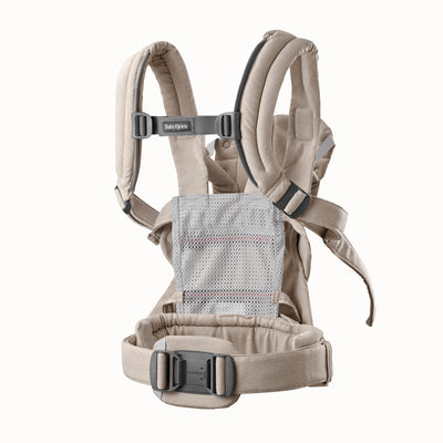 BabyBjorn Baby Carrier Harmony Woven mélange Light beige - Swanky Boutique Malta 