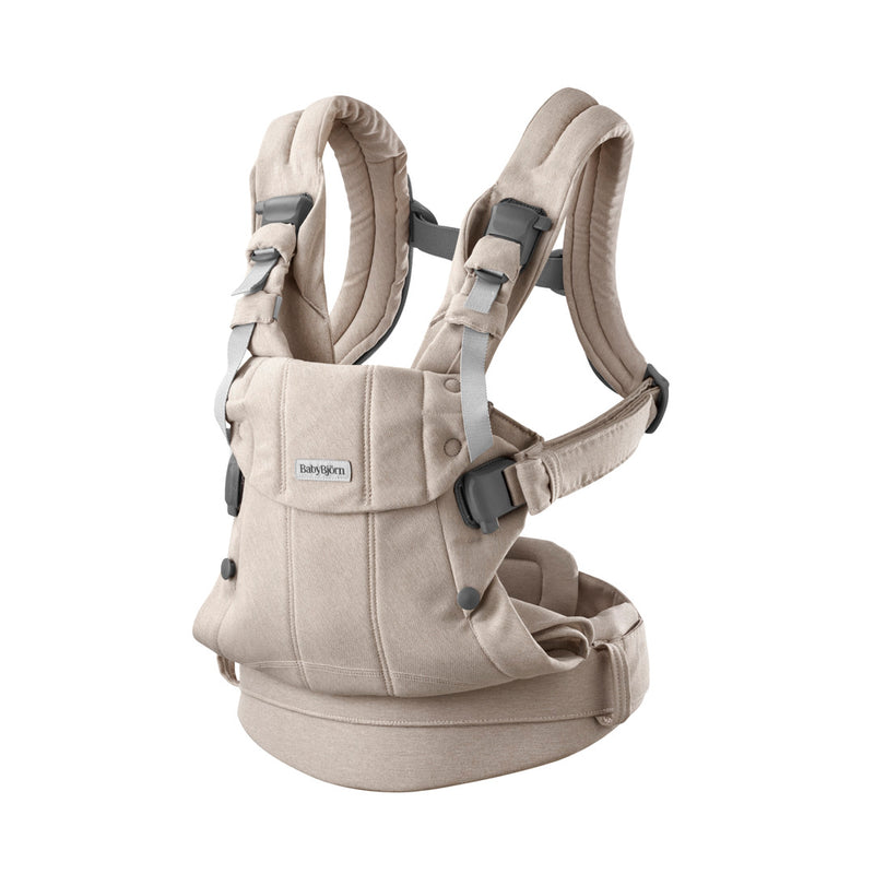 BabyBjorn Baby Carrier Harmony Woven mélange Light beige - Swanky Boutique Malta 