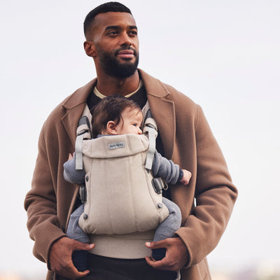 BabyBjorn Baby Carrier Harmony Woven mélange Light beige - Swanky Boutique Malta 