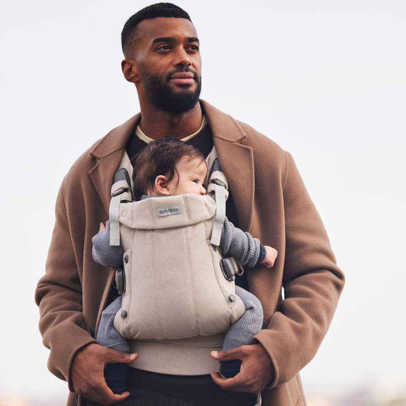 BabyBjorn Baby Carrier Harmony Woven mélange Light beige - Swanky Boutique Malta 