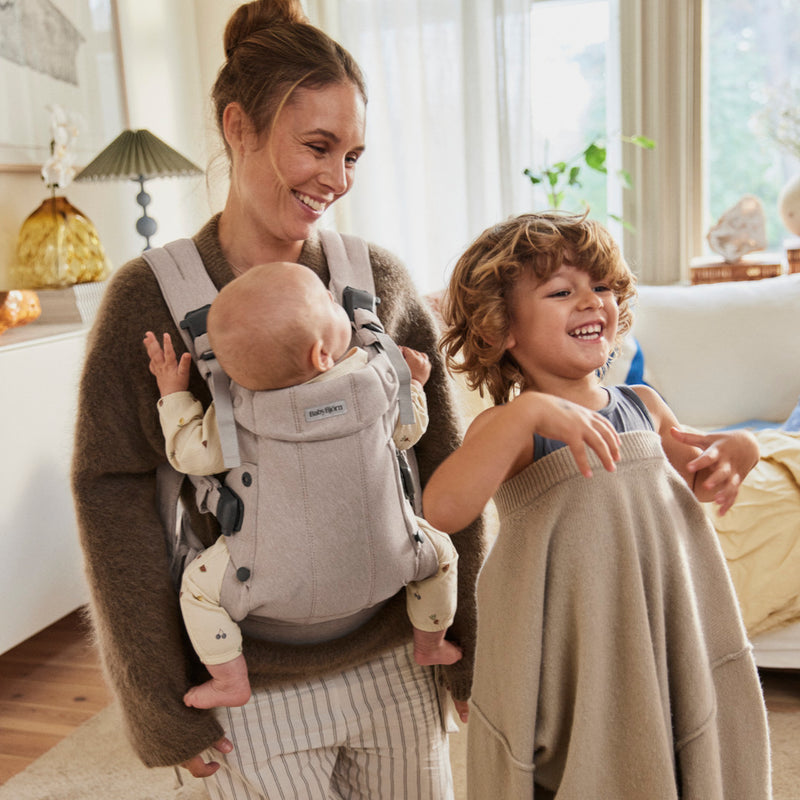BabyBjorn Baby Carrier Harmony Woven mélange Light beige - Swanky Boutique Malta 