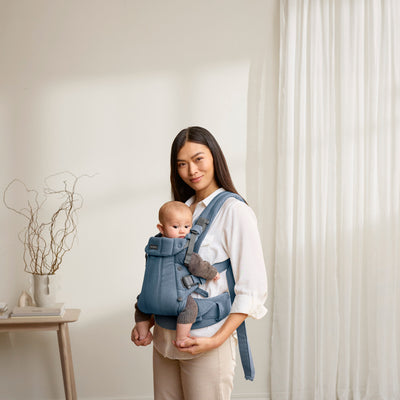 Baby Carrier Harmony | Woven Melange - Blue (0-3 Years)
