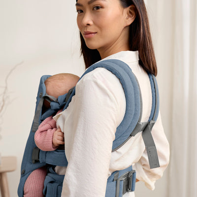 Baby Carrier Harmony | Woven Melange - Blue (0-3 Years)
