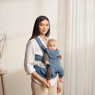 Baby Carrier Harmony | Woven Melange - Blue (0-3 Years)